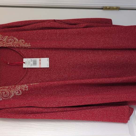 Ruby Road Red twin sweater Size 2X NWT - Picture 6 of 7